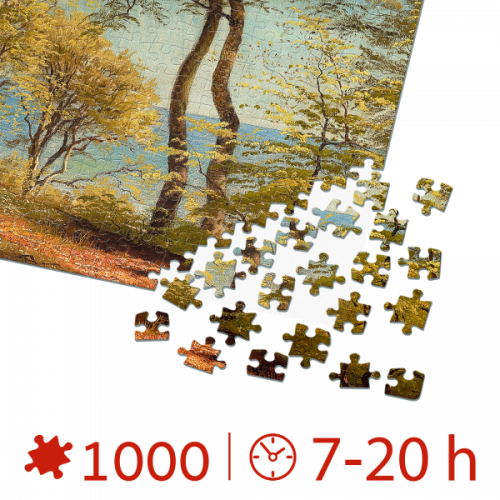 Puzzle 1000 - Birch Trees At The Coast [2]