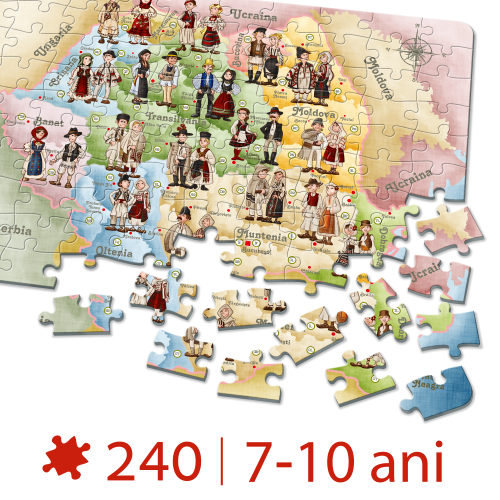 Puzzle Educativ 240 Costume Populare [2]