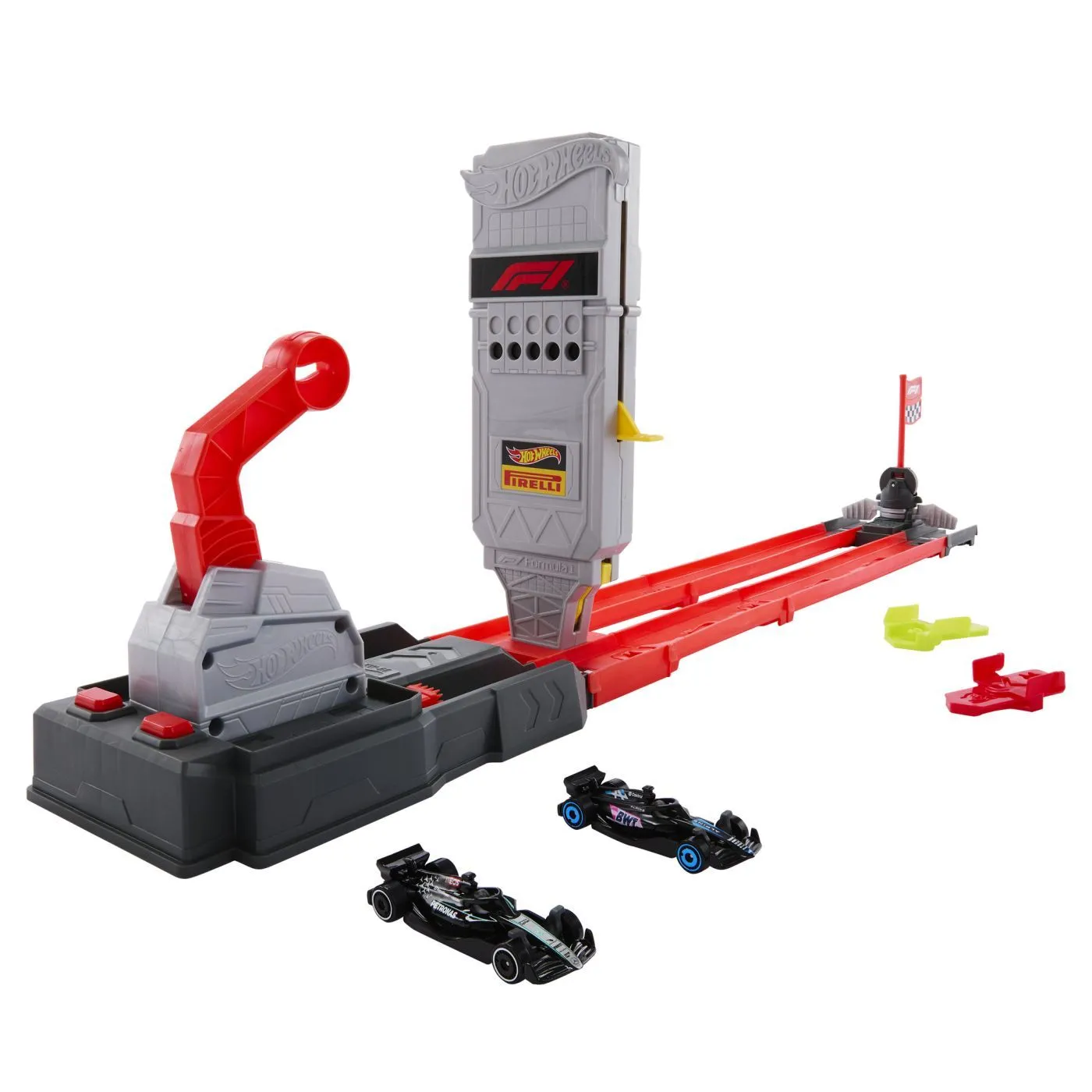 Set Hot Wheels Formula 1 Racing – Grilă de Start cu 2 Mașinuțe [2]