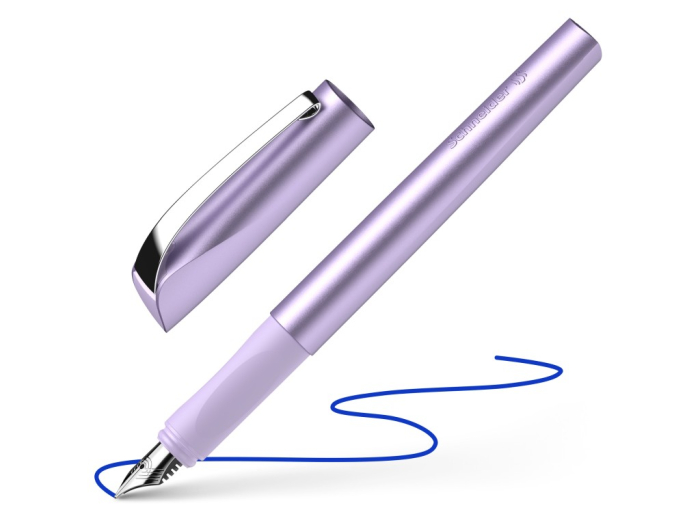 Stilou Schneider Ceod Shiny Roz – design metalic, peniță M din inox cu vârf de iridiu [3]