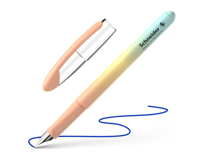 Stilou Schneider Voyage 2025/2026 ergonomic, peniță din oțel inoxidabil, cartuș standard [2]