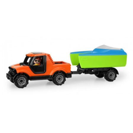 Camion Pickup Cu Barca Si Figurina 36.5cm [1]