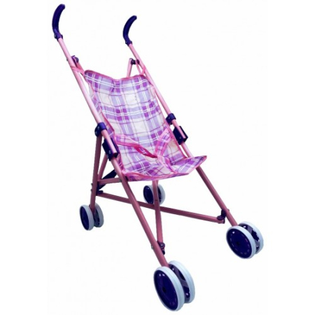 Papusi - Carucior metalic D‑Toys pentru păpuși