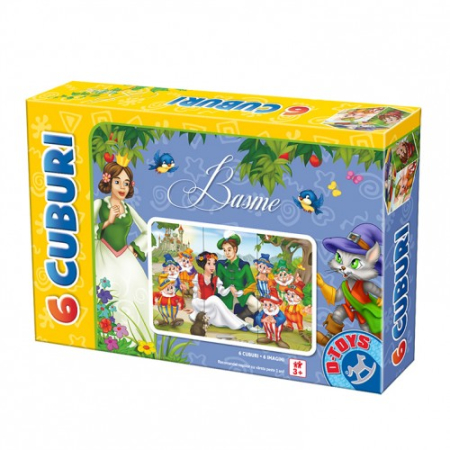 Puzzle - Cuburi 6 Piese Basme