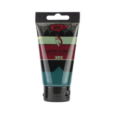 Pictura - Culoare acrilică DACO Verde Ftalocianin 75 ml – Vopsea acrilică pentru pânză, lemn și proiecte creative