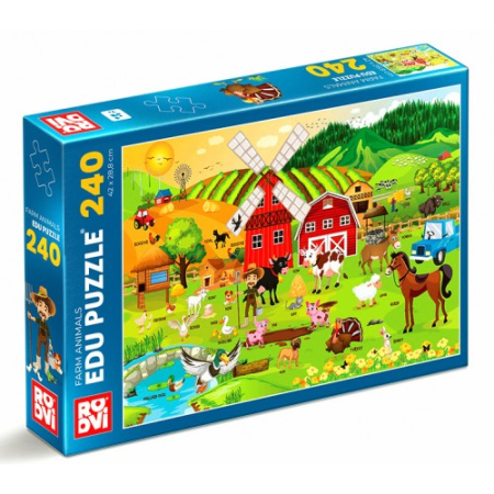 Puzzle - Edu Puzzle Animale De La Ferma 240pcs