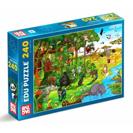 Puzzle - Edu Puzzle Animale Salbatice 240pcs
