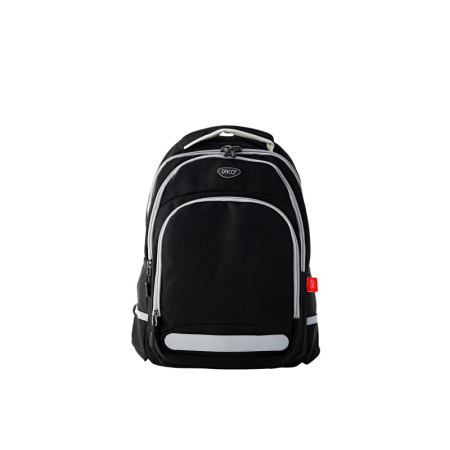 Ghiozdane - Ghiozdan DACO 43 cm – 3 compartimente, ergonomic, negru