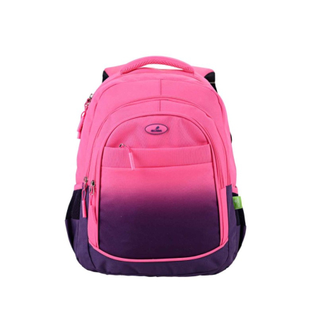 Rechizite - Ghiozdan ECADA 46 cm – 4 compartimente, ergonomic, roz și mov