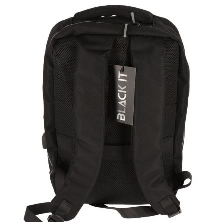 Ghiozdan Laptop Pigna Black IT, 44 x 30 x 15 cm, Negru, 3 Compartimente, pentru Laptop 15.6" [2]