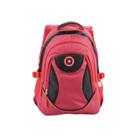 Ghiozdane - Ghiozdan școlar ECADA 46 cm roșu și negru – 3 compartimente, ergonomic și rezistent