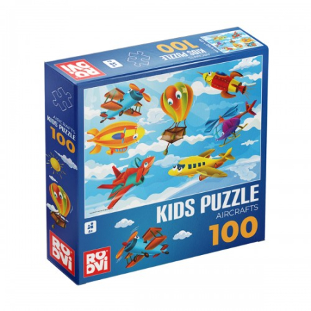 Puzzle - Kids Puzzle Aircraft 100pcs