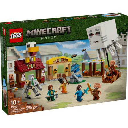 LEGO Minecraft – Atacul baloanelor Ghast asupra satului [1]