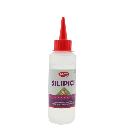 Lipici - Lipici Silicon Silipici DACO 100 ml – Adeziv Transparent pentru Craft, DIY și Bricolaj