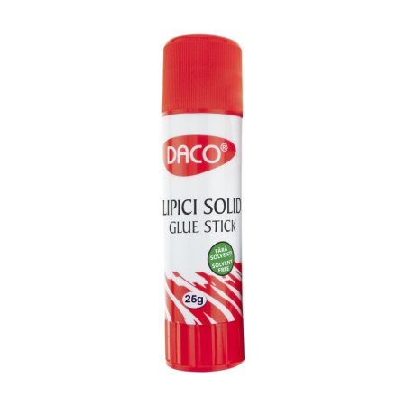Lipici - Lipici Solid PVP DACO 25 g – Adeziv pentru Hârtie, Carton și Activități Creative