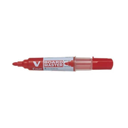 Marker - Marker tablă magnetică Pilot V Board Master Roșu – Reîncărcabil, cerneală lichidă, vârf rotund