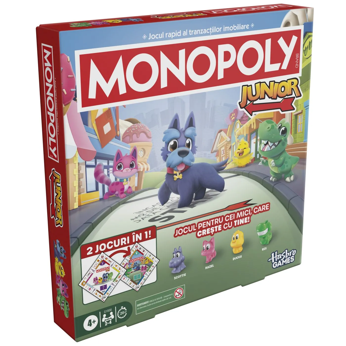 Jucarii - Monopoly Junior – Joc de societate cu animăluțe