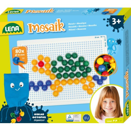 Educative - Set creație LEGO LENA Mozaic Opac – Joc educativ