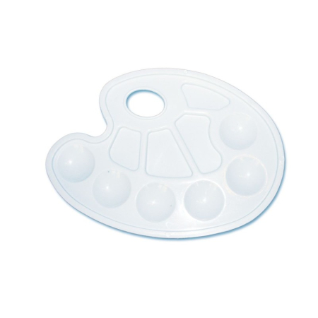 Pictura - Paletă pentru acuarelă DACO – 10 compartimente, 23 × 17 cm