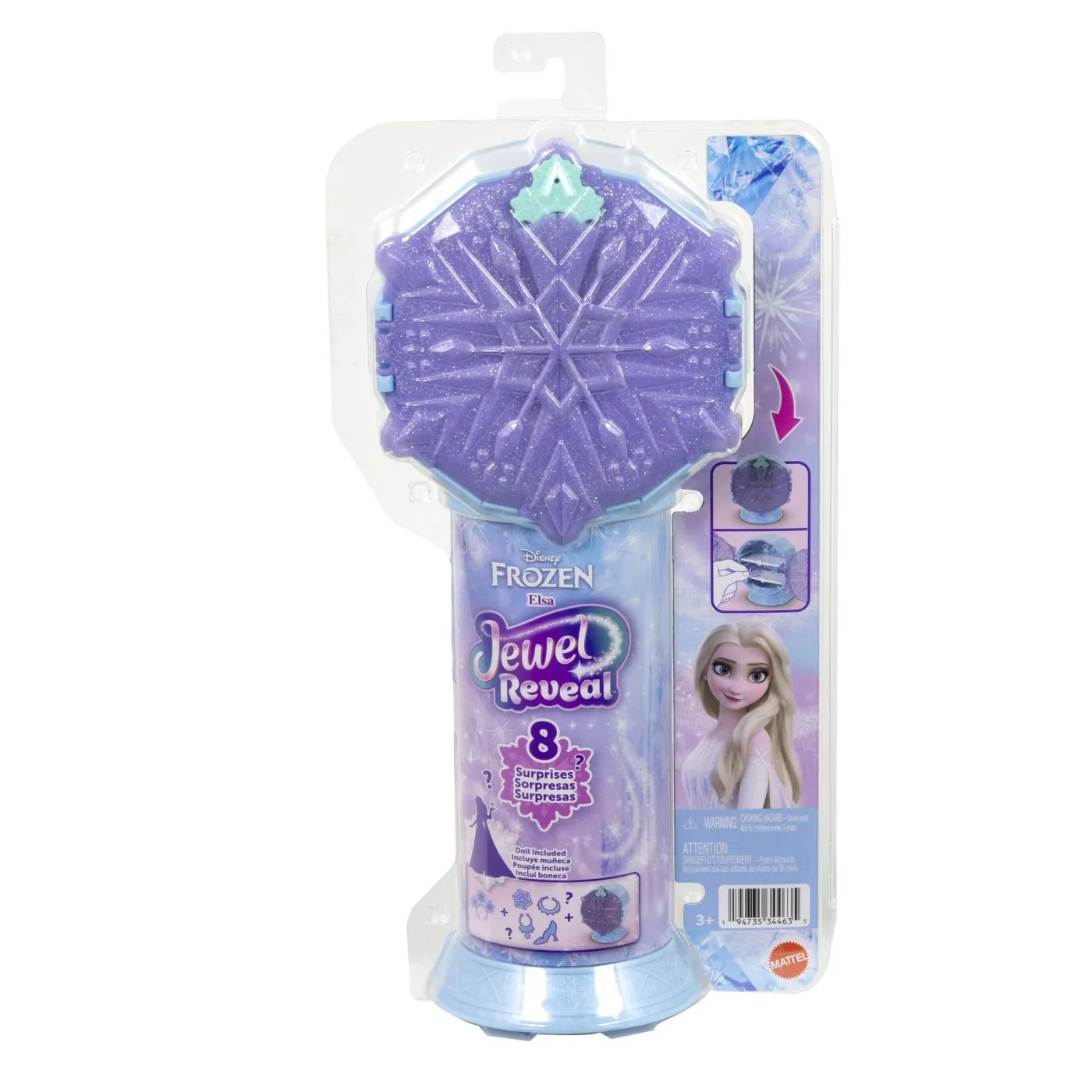 Jucarii - Păpușă Disney Frozen Elsa Jewel Reveal cu 8 Surprize