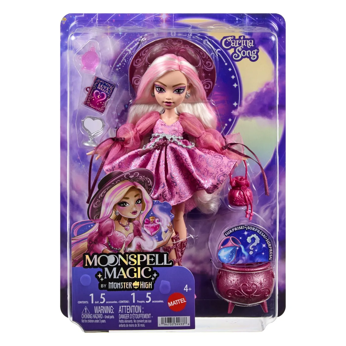 Jucarii - Păpușă Monster High Moonspell Magic Carina Song cu accesorii