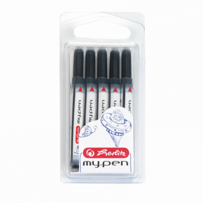 Rechizite - Patroane Cerneală my.pen Albastru – Set 5 Patroane Standard pentru Stilou