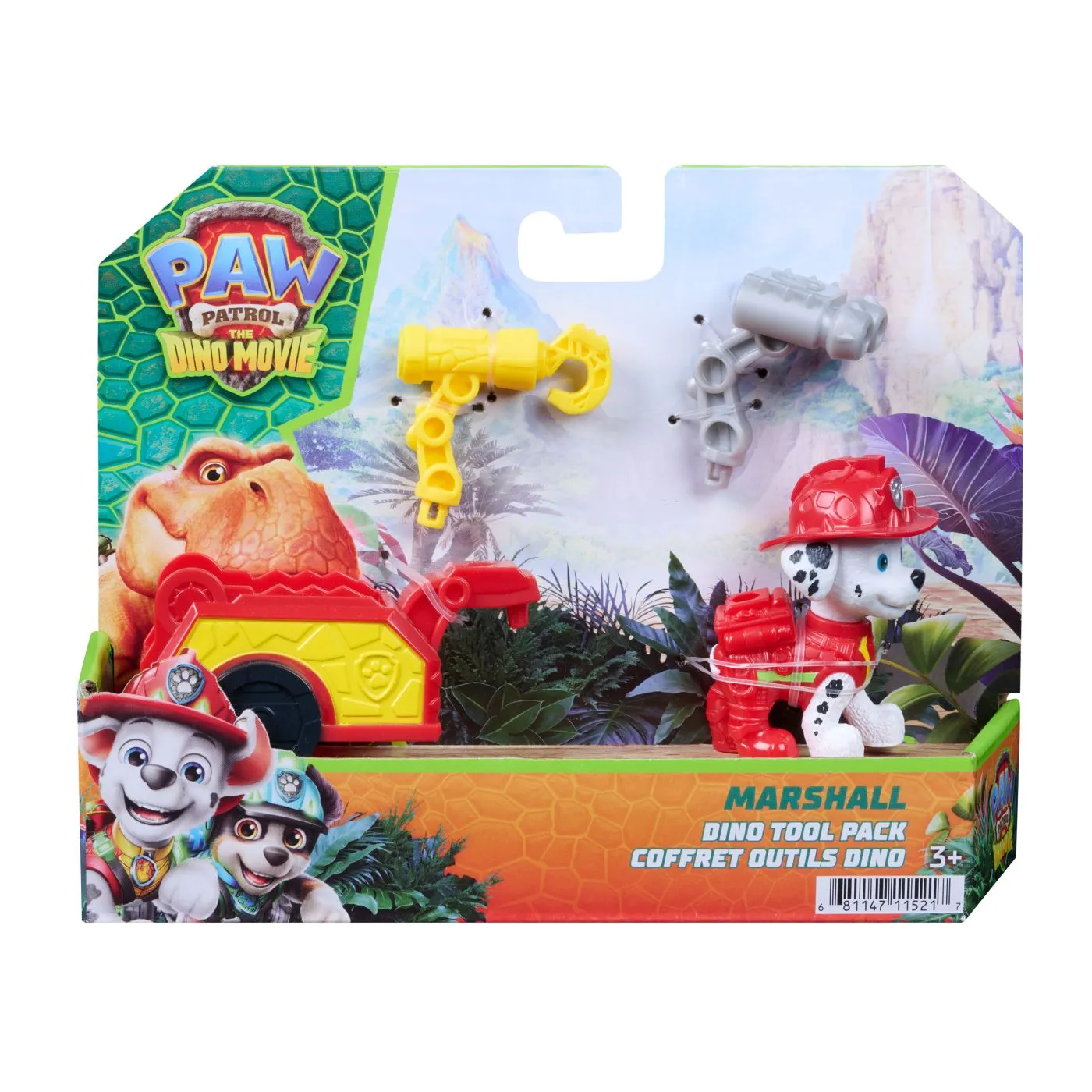 Masini - PAW Patrol The Dino Movie – Marshall Dino Tool Pack, set de joacă