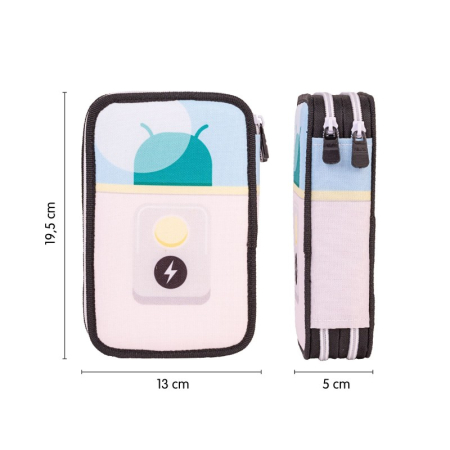 Penar Echipat Milan Aliens Blue – 2 Fermoare, 2 Compartimente, Complet Echipat [2]