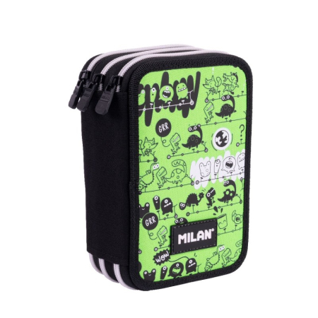 Rechizite - Penar Echipat Milan Tandem 2 – 3 Fermoare, 3 Compartimente, Complet Echipat