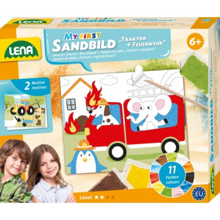 Creative - Pictura Cu Nisip - Mijloace De Transport