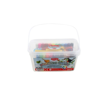 Plastilina - Plastilină DACO 24 culori 500 g cu 17 accesorii – Set complet pentru modelaj