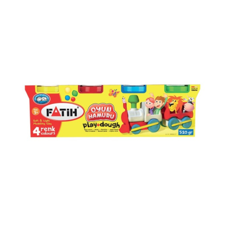 Plastilina - Plastilină ușoară FATIH Modeling Dough 4 x 130 g – Set 4 culori pentru modelaj