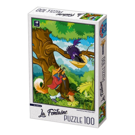 Puzzle - Puzzle 100 Vulpea Si Corbul