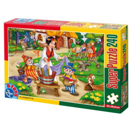 Puzzle - Puzzle 240 Alba Ca Zapada Si Cei 7 Piciti