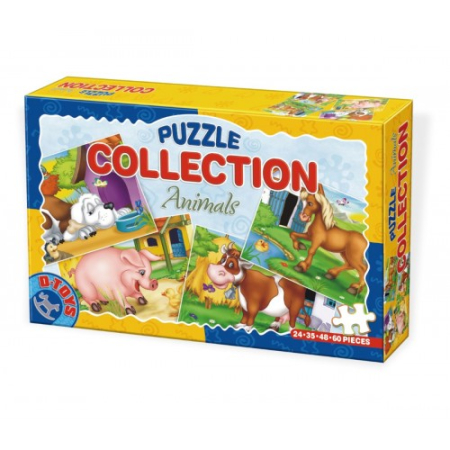 Jucarii - Puzzle Colection Animale - 4 Puzzle