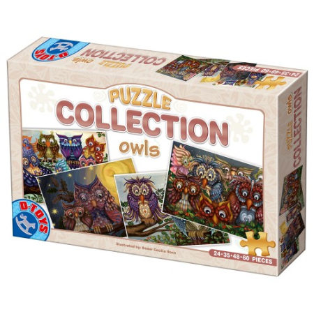 Jucarii - Puzzle Colection Bufnite - 4 Puzzle