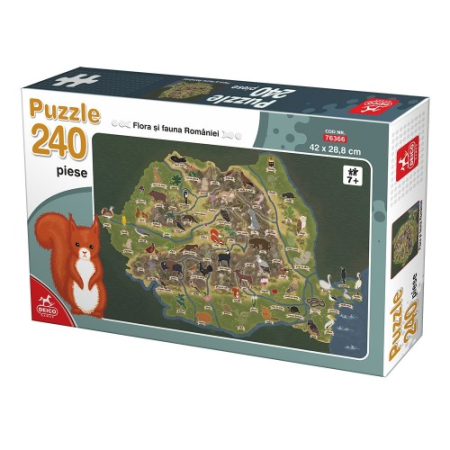 Jucarii - Puzzle Educativ 240 Flora Si Fauna Romaniei