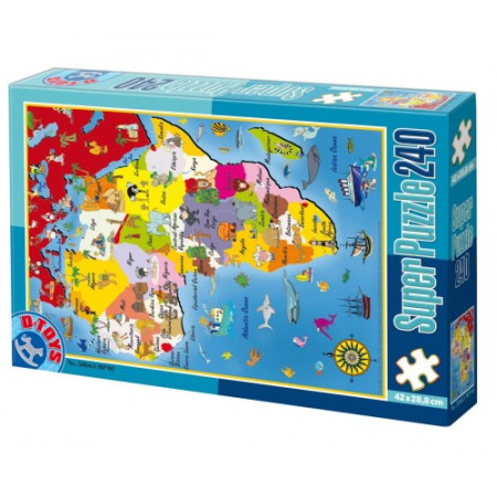 Jucarii - Puzzle Educativ 240 Harti Africa