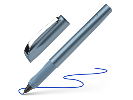 Stilouri - Roller Schneider Ceod Shiny cu cartuș, vârf M din oțel inoxidabil, design metalic elegant