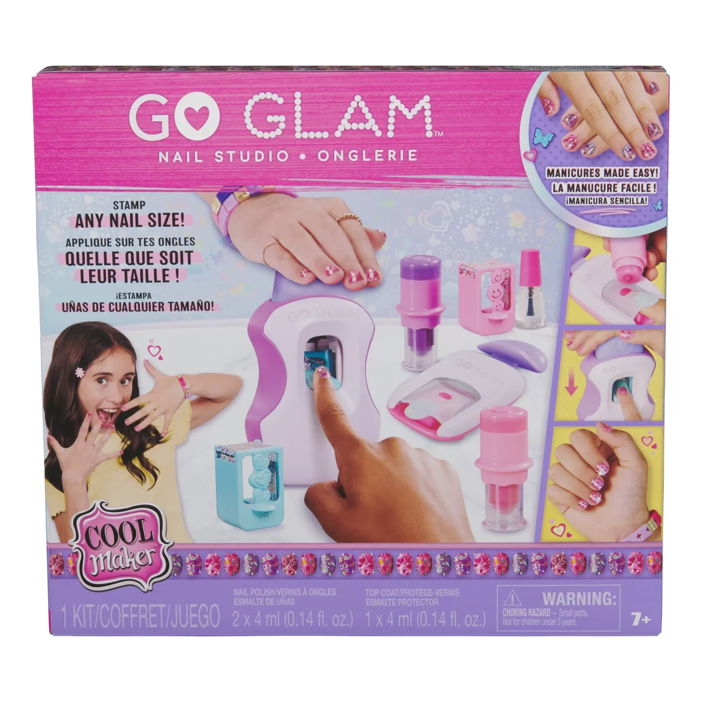 Creative - Set manichiură Go Glam Cool Maker – Studio de Unghii cu Ștampile
