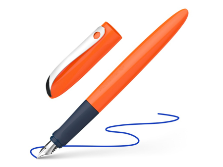 Stilou Schneider Wavy ergonomic pentru elevi, peniță din oțel inoxidabil cu vârf din iridiu [1]