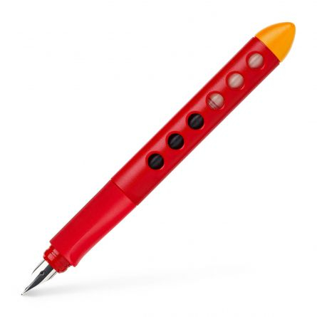 Stilouri - Stilou școlar Faber-Castell Scribolino Roșu pentru stângaci – ergonomic, peniță A