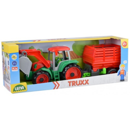 Masini - Truxx - Tractor Cu Figurina Si Remorca 53cm