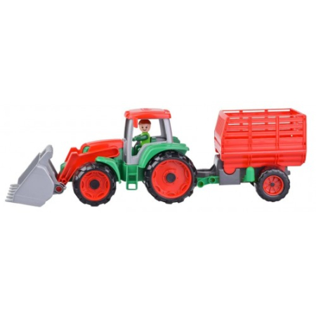 Truxx - Tractor Cu Figurina Si Remorca 53cm [1]