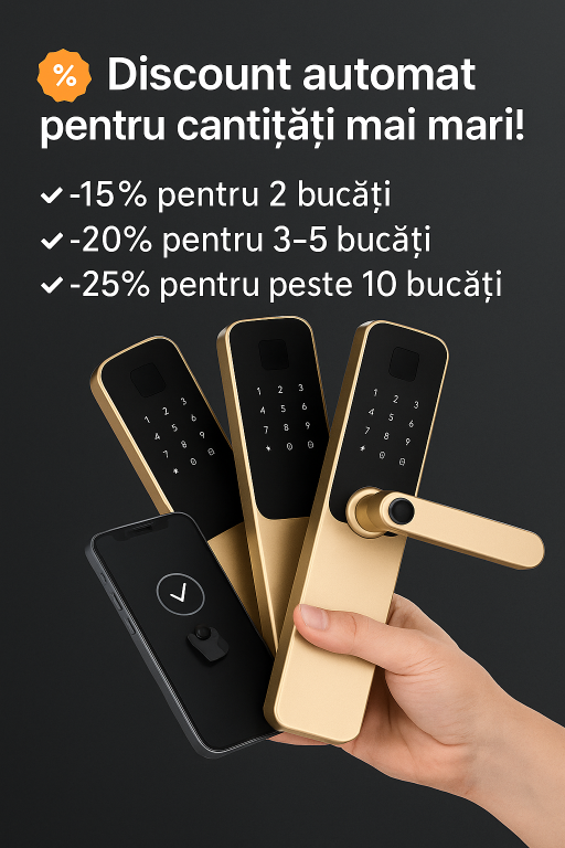 Discount automat pentru cantități mai mari la mânere smart!