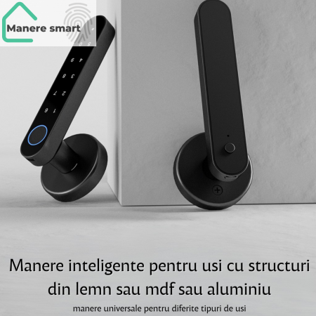 maner inteligent Hong Kong gri mat cu amprenta bluetooth wifi tuya maneresmart.ro [9]