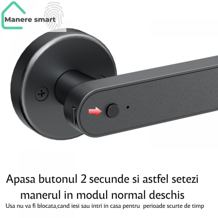 maner inteligent Hong Kong gri mat cu amprenta bluetooth wifi tuya maneresmart.ro [6]