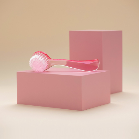 ACCESORII - INSTRUMENTE - Periuta Roz Unghii pentru Praf Rotunda