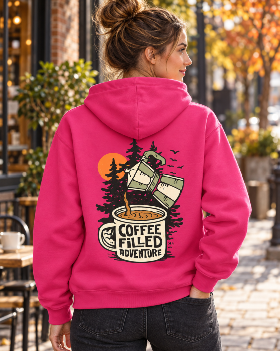 Hanorac Coffee Filled Adventure – imprimeu pe spate [2]