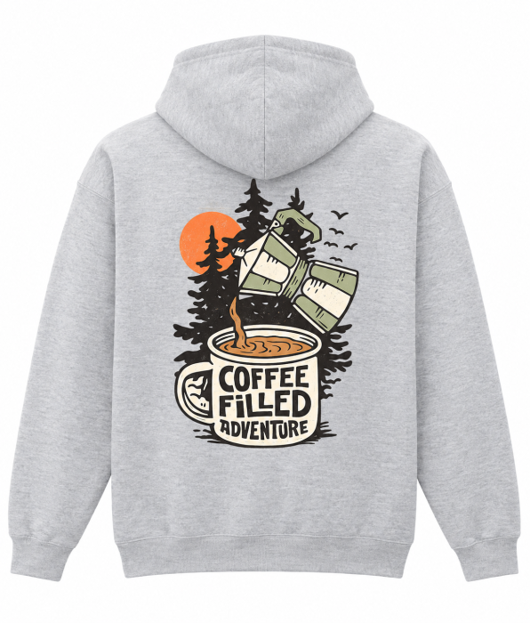 Hanorac Coffee Filled Adventure – imprimeu pe spate [4]